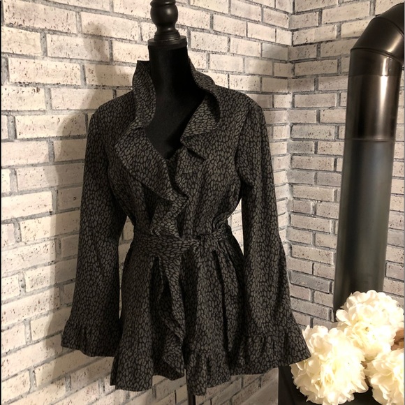 SANDRO STUDIO Ruffled Women’s Wrap Jacket - Picture 8 of 10